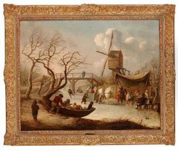 Signed A Vermeulen And Dated F 1798 Oil Painting by Andries Vermeulen