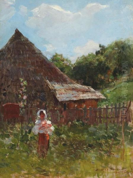 Tarancuta Cu Flori Oil Painting by Nicolas Vermont