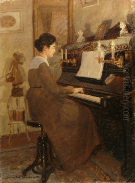 Pianista Oil Painting by Nicolas Vermont