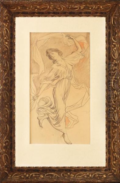 Dance (sketch For A Painting) Oil Painting by Nicolas Vermont