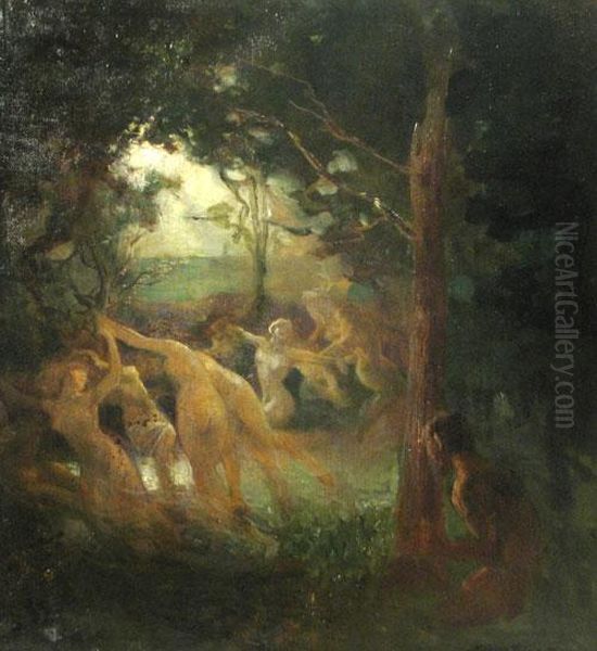 Jocul Ielelor Oil Painting by Nicolas Vermont