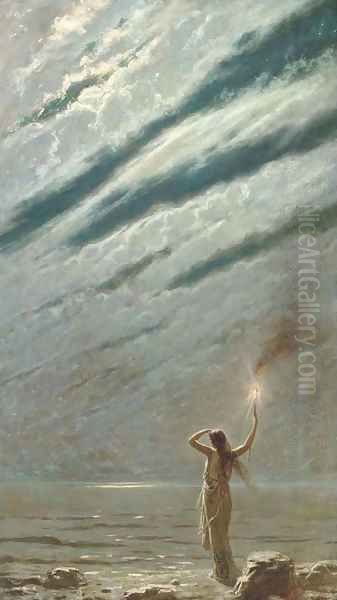 The guiding light Oil Painting by Andrea Fossati