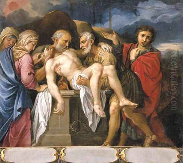 The Entombment Oil Painting by Ferrau Fenzoni