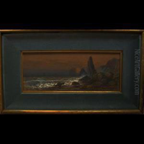 Coastal View At Dusk (nova Scotia?) Oil Painting by Frederick Arthur Verner