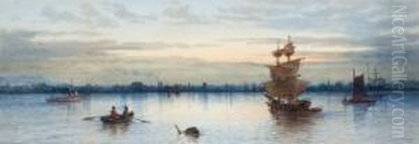 Toronto Harbour Oil Painting by Frederick Arthur Verner