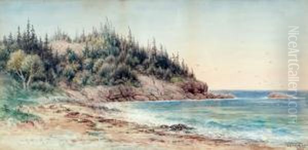 Bay Scene Oil Painting by Frederick Arthur Verner