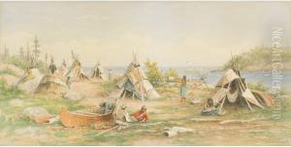 Huckleberry Season, Lake Huron Oil Painting by Frederick Arthur Verner