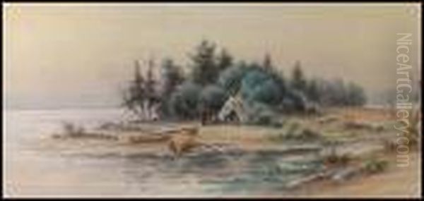 Pointe Pelee, Lake Erie Oil Painting by Frederick Arthur Verner