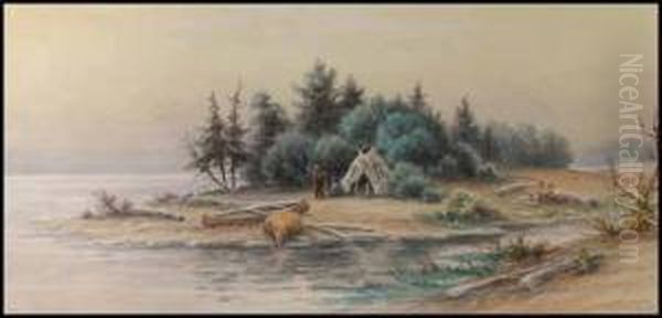 Pointe Pelee, Lake Erie Oil Painting by Frederick Arthur Verner