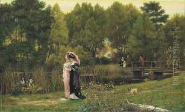 The Love Letter Oil Painting by Arthur Langley Vernon