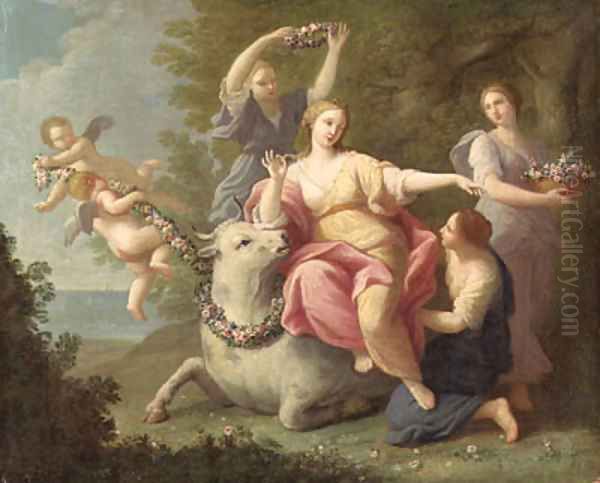 The Rape of Europa Oil Painting by Marcantonio Franceschini