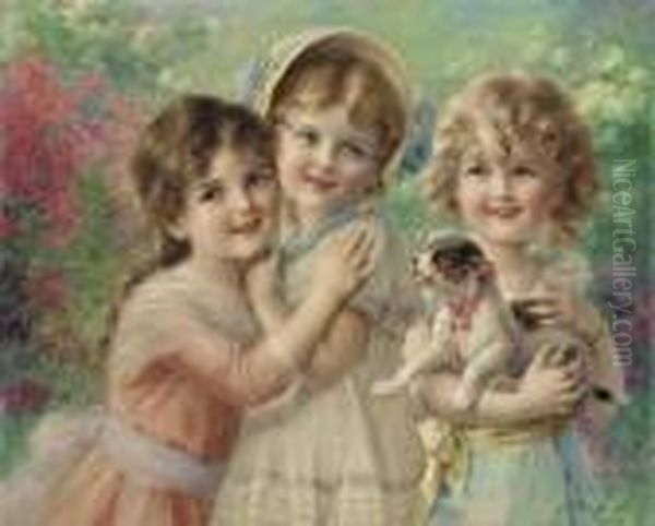 Best Of Friends Oil Painting by Emile Vernon