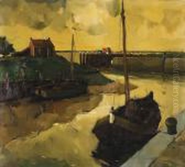 Haven Van Lillo Oil Painting by Oscar Verpoorten