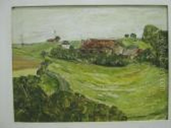 Landschap Oil Painting by Oscar Verpoorten