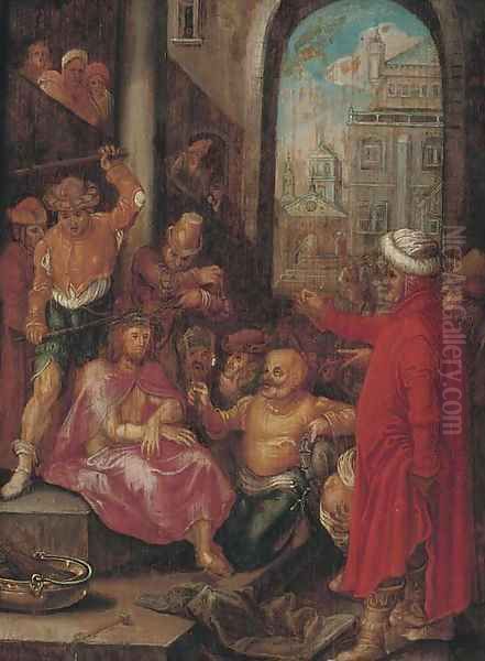 The Mocking of Christ Oil Painting by Hieronymus Francken