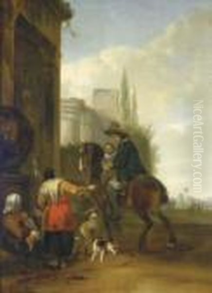 The Morning Ride Oil Painting by Hendrick Verschuring