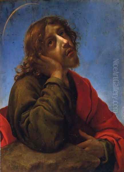 Saint John the Evangelist Oil Painting by Carlo Dolci Florence