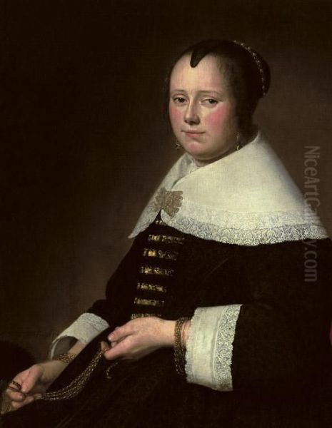 Portrait Of A Lady Oil Painting by Johannes Cornelisz. Verspronck