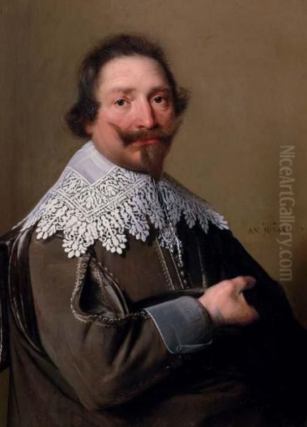 Portrait Of Jean Le Gouche Oil Painting by Johannes Cornelisz. Verspronck