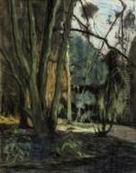 A Park Lane, Endegeest, Oegstgeest Oil Painting by Floris Verster