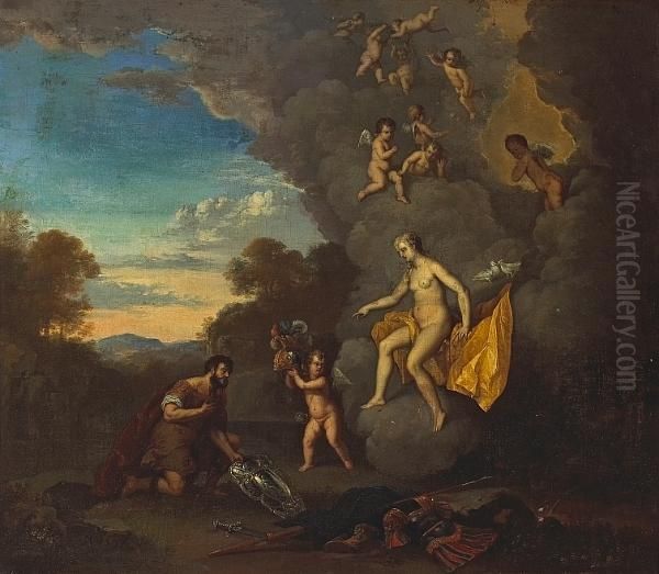 Venus And Mars Oil Painting by Daniel Vertangen