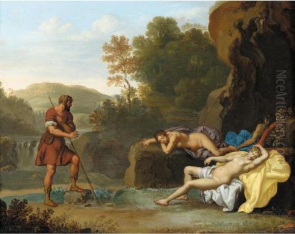 Cimon And Iphigenia Oil Painting by Daniel Vertangen