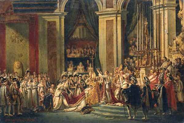 Napoleon crowning Josephine Oil Painting by Jacques-Nol-Marie Frmy