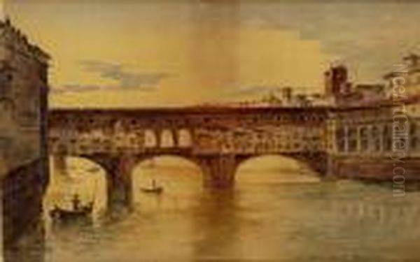 Ponte Vecchio Oil Painting by Frans Vervloet