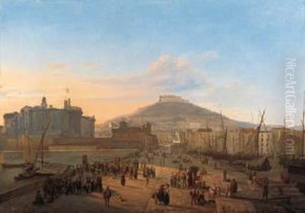 Napoli, Da Toledo Oil Painting by Frans Vervloet