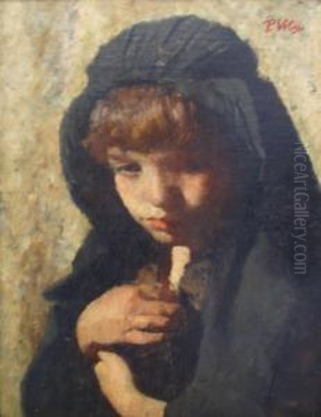 Retrato De La Hermana Del Pintor Oil Painting by Paolo Vetri