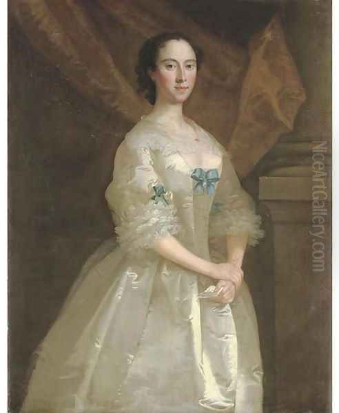 Portrait of Miss Elizabeth Purley Oil Painting by Thomas Frye