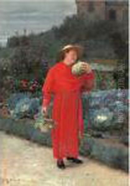 The Ripe Melon Oil Painting by Jehan Georges Vibert