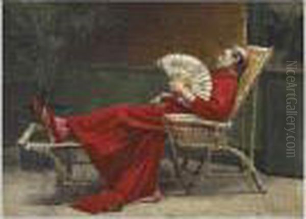 La Sieste Oil Painting by Jehan Georges Vibert