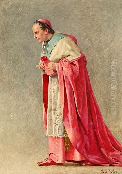 The Cardinal Oil Painting by Jehan Georges Vibert