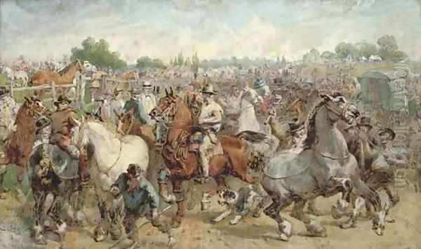 The horse fair Oil Painting by Willam Powell Frith