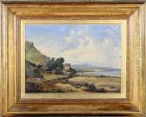 St. Catherine's, Isle Of Wight Oil Painting by Alfred Vickers