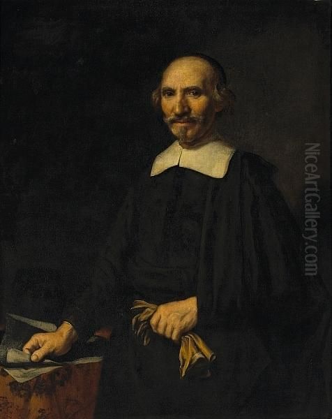 A Portrait Of A Dignitary Oil Painting by Jan Victors