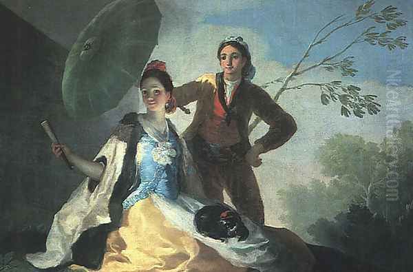 The Parasol Oil Painting by Francisco De Goya y Lucientes