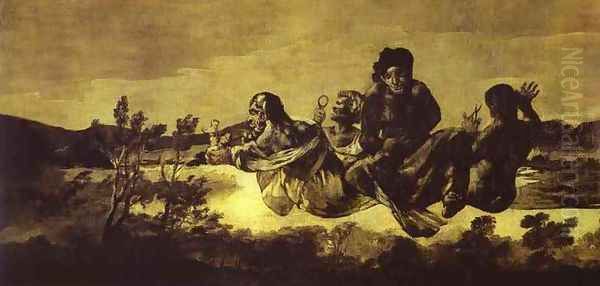 Atropos (The Fates) Oil Painting by Francisco De Goya y Lucientes