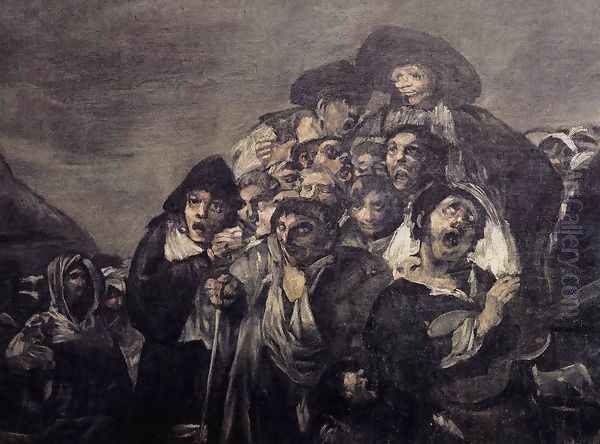 A Pilgrimage to San Isidro (detail 1) Oil Painting by Francisco De Goya y Lucientes