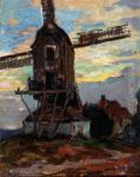 Mill Oil Painting by Bernard, Ben Viegers