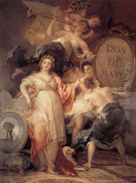 Allegory of the City of Madrid Oil Painting by Francisco De Goya y Lucientes