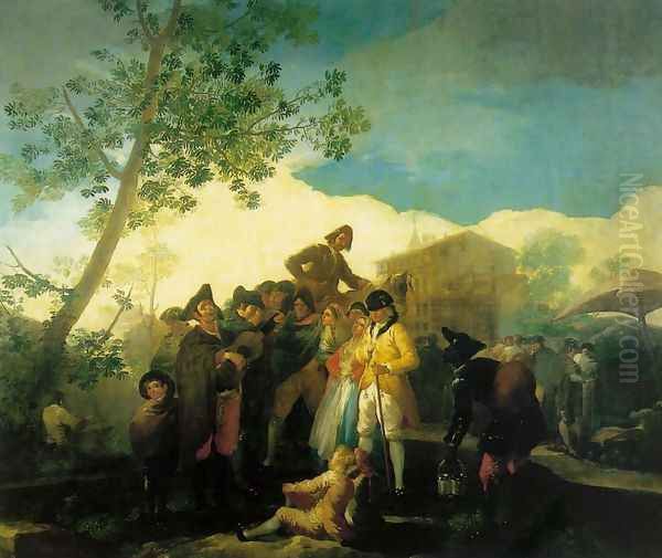 Blind Guitarist Oil Painting by Francisco De Goya y Lucientes