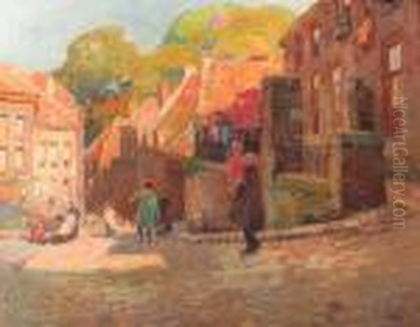 Het Valkhof, Nijmegen Oil Painting by Bernard, Ben Viegers