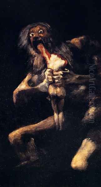 Saturn Devouring His Sons Oil Painting by Francisco De Goya y Lucientes