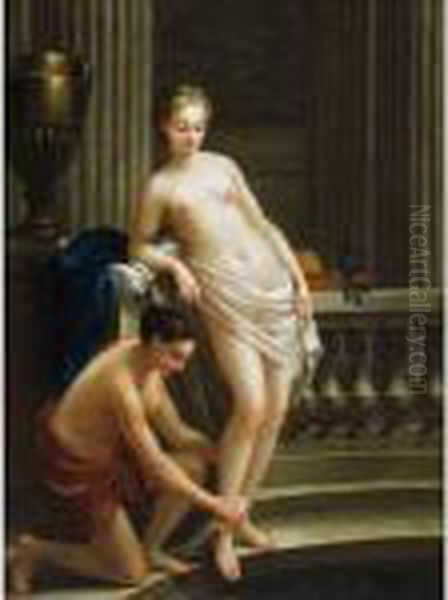 Venus Au Bain Oil Painting by Joseph-Marie Vien