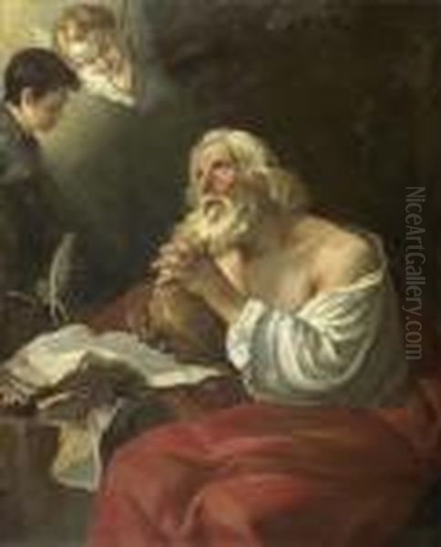 Der Heilige Hieronymus. Oil Painting by Joseph-Marie Vien