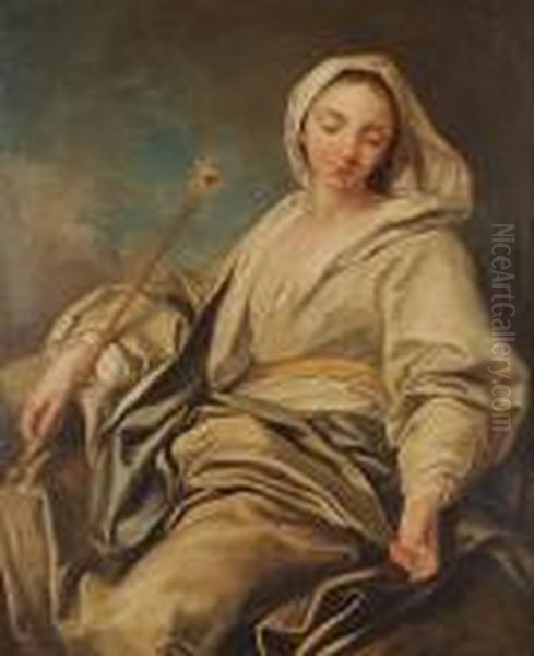 Saint Lucy Oil Painting by Joseph-Marie Vien