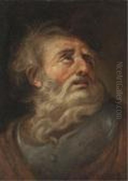 A Male Saint Oil Painting by Joseph-Marie Vien