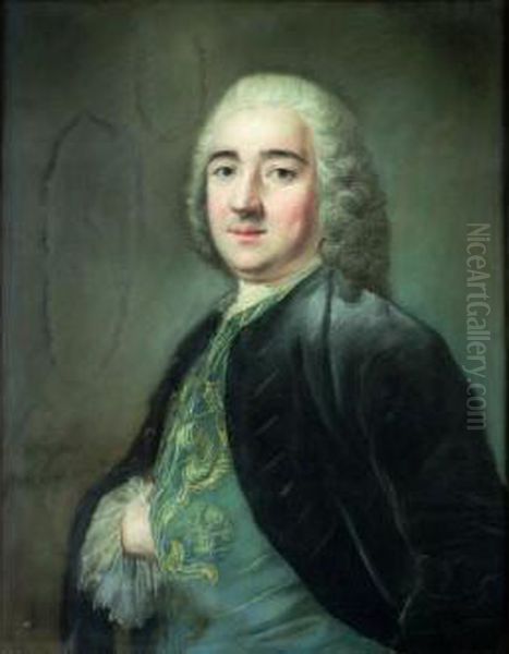 Portrait De Monsieur Lebois, Chef Du Service De La Table De Louis Xvi Oil Painting by Louis Vigee